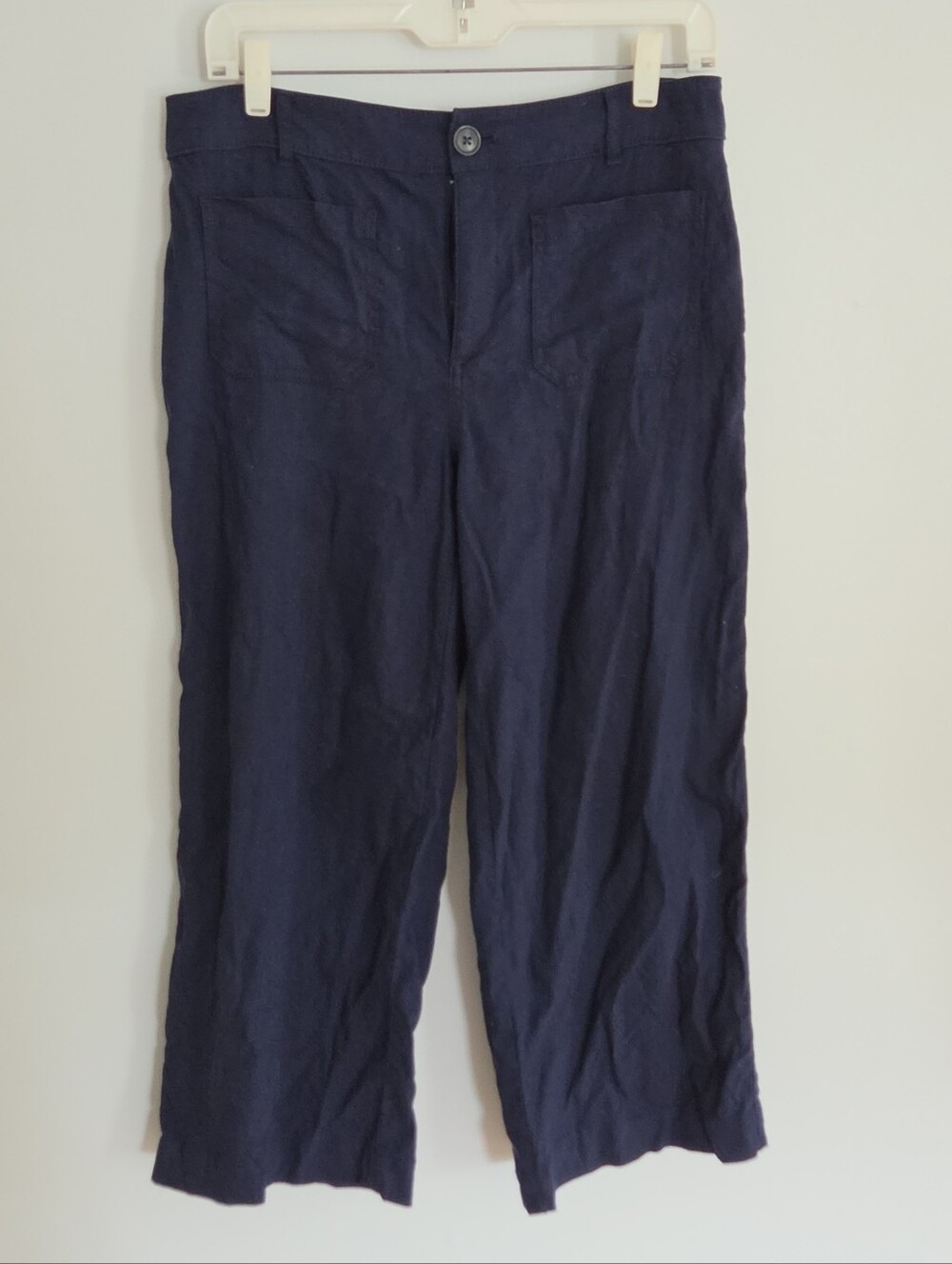 *LOFT Dark Navy Wide-Leg Pants palmed pants 8p